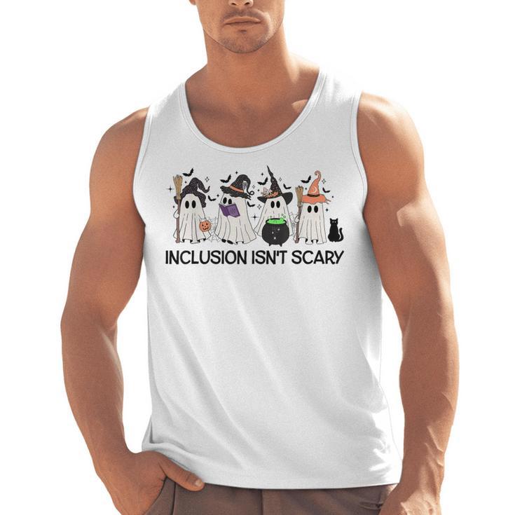 Inclusion Isn't Scary Boo Ghost Halloween Sped Teacher Men Tank Top