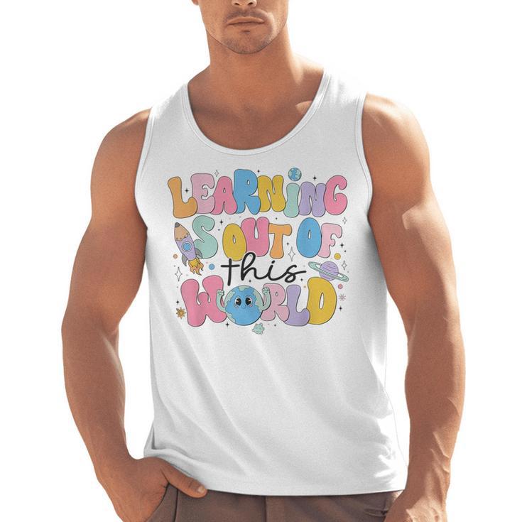 Learning Is Out Of This World Solar System Science Teacher Men Tank Top