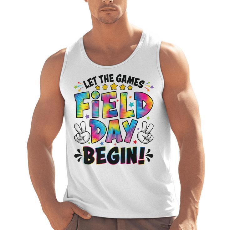 Let The Games Field Day Begin Tie Dye Adults Teacher Kids Men Tank Top