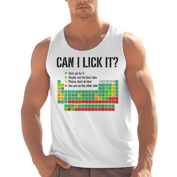 Can I Lick It Periodic Table Chart Science Teacher Men Tank Top