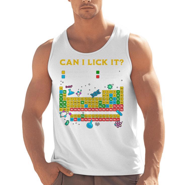 Can I Lick It Periodic Table Science Teacher Student Premium Tri-Blend Men Tank Top