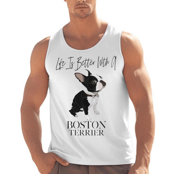 Life Is Better With A Boston Terrier Dog For Lover Men Tank Top, trending gift