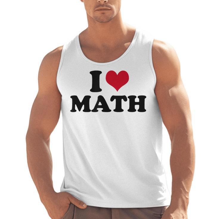 I Love Math Teacher Men Tank Top