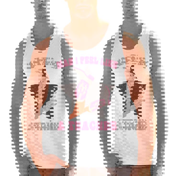 Man I Feel Like A Teacher Retro Western Country Cowgirl Men Tank Top