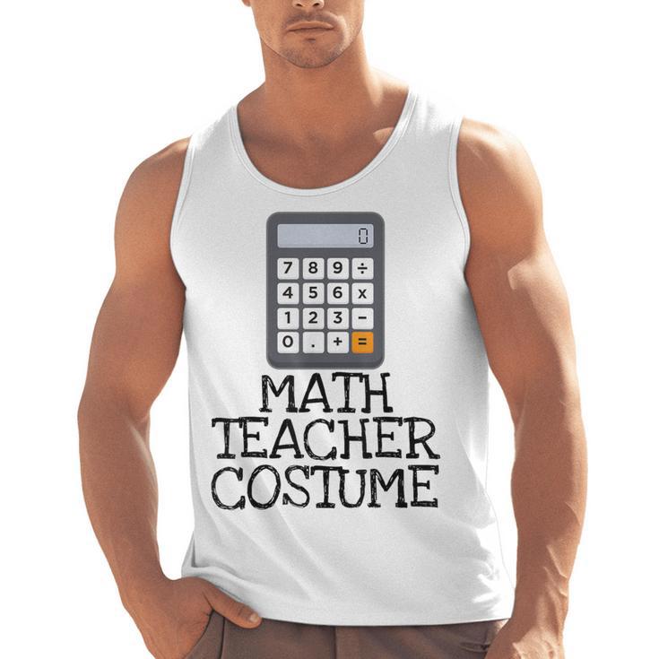 Math Teacher Costume Tshirt Halloween High School Calculator Men Tank Top