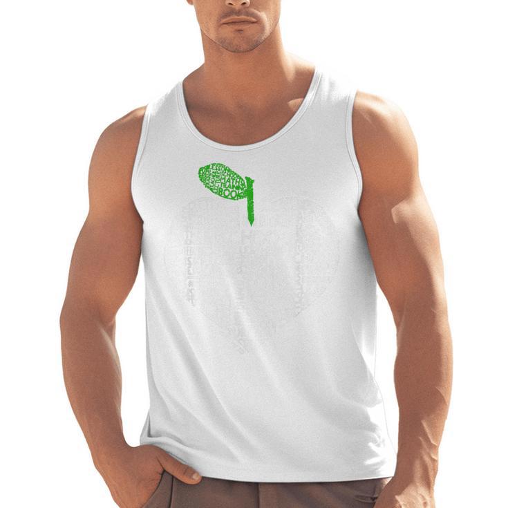 NC Red For Ed North Carolina Proud Teacher Apple T-Shirt Men Tank Top