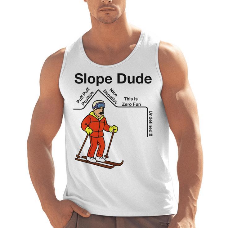 Nerdy Slope Dude Geometry Algebra Math Teacher Men Tank Top