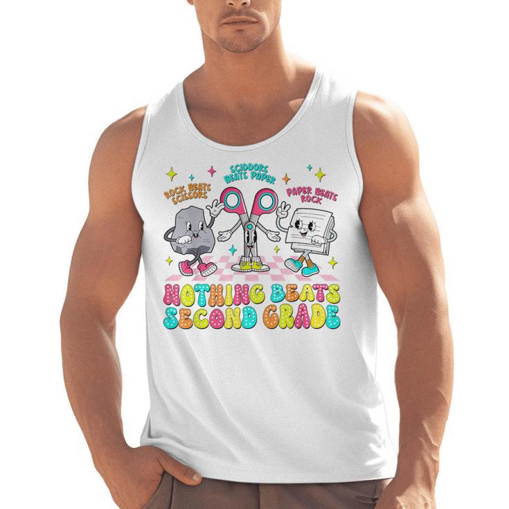 Nothing Beats 2nd Second Grade Back To School Teacher Kids Men Tank Top