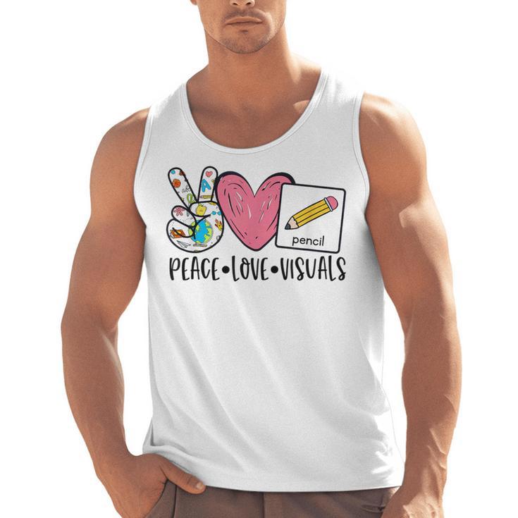 Peace Love Visuals Special Education Teacher Dream Team Men Tank Top
