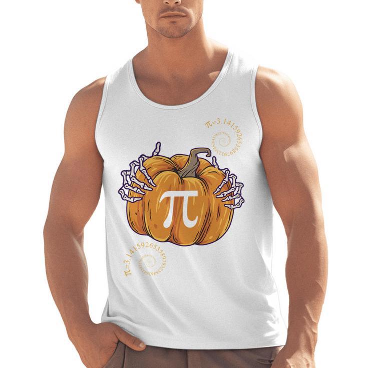 Pi Day Pumpkin Pi Math Teacher Halloween Costume Men Tank Top