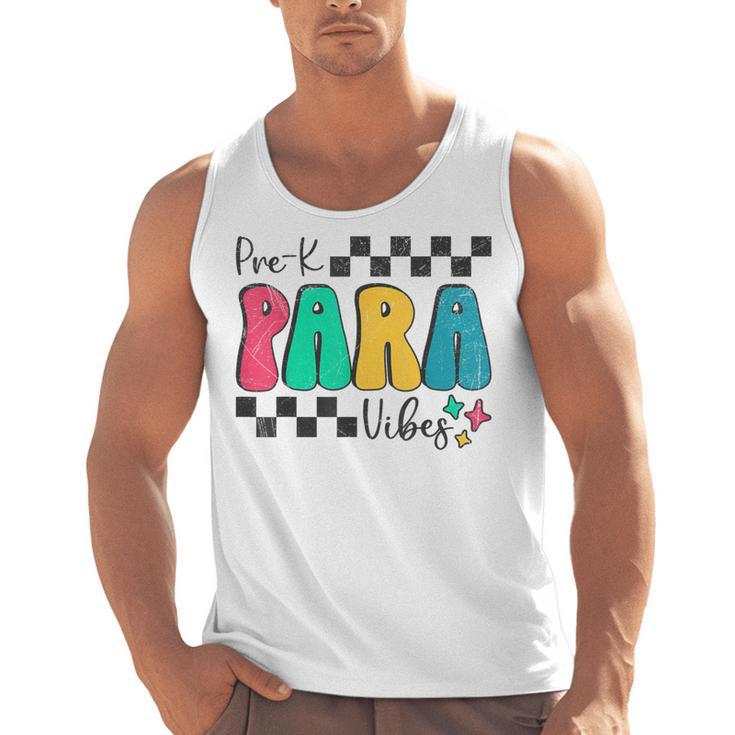 Pre-K Paraprofessional Teacher Back To School Vibes Men Tank Top