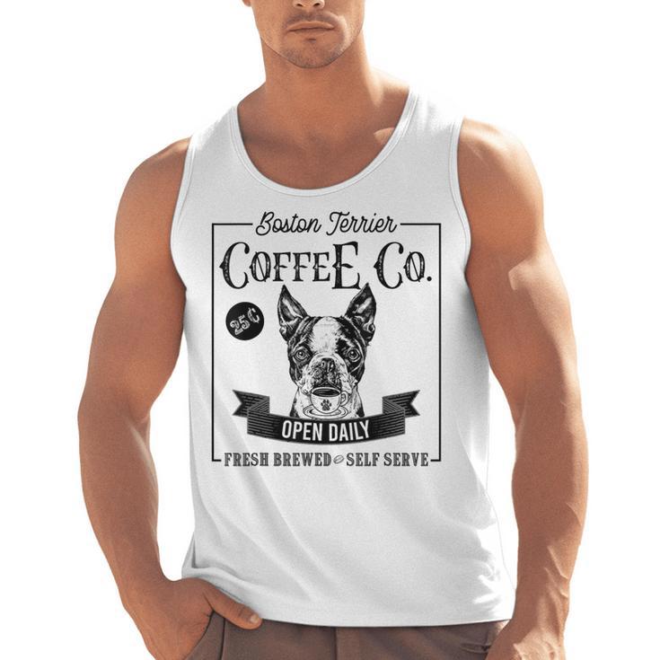 Retro Boston Terrier Coffee Dog Mom Coffee Lover Men Tank Top, Mom Gifts, Boston Terrier Mom Gifts, trending gift
