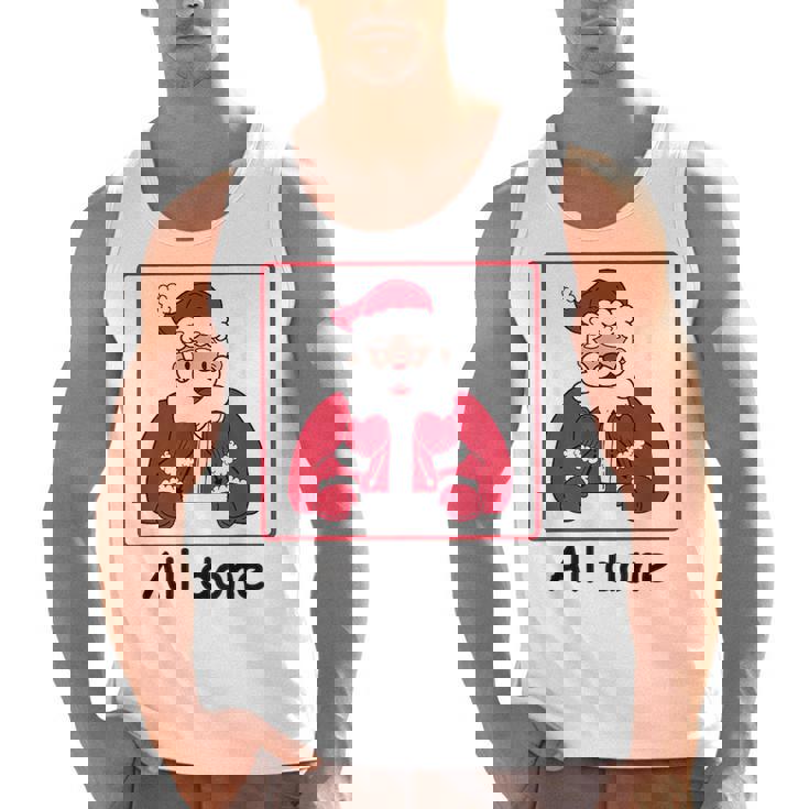 Retro All Done Christmas Special Ed Teacher Team Santa Women Men Tank Top