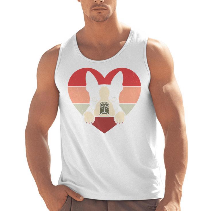 Retro Heart Boston Terrier Dog Vintage Valentine Men Tank Top, trending gift