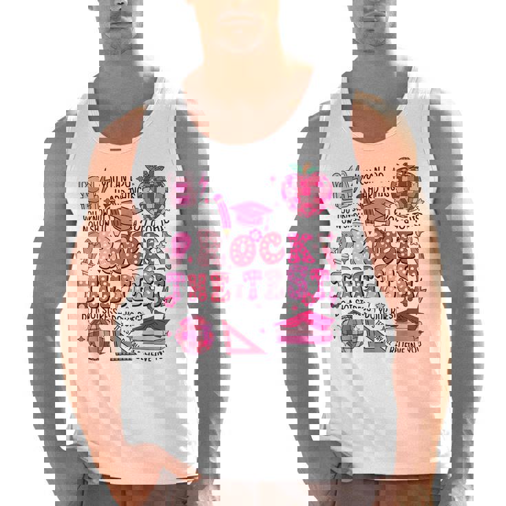 Rock The Test Testing Day Don&#x27;t Stress Do Your Best Teacher For Men Women Girls Kids Men Tank Top