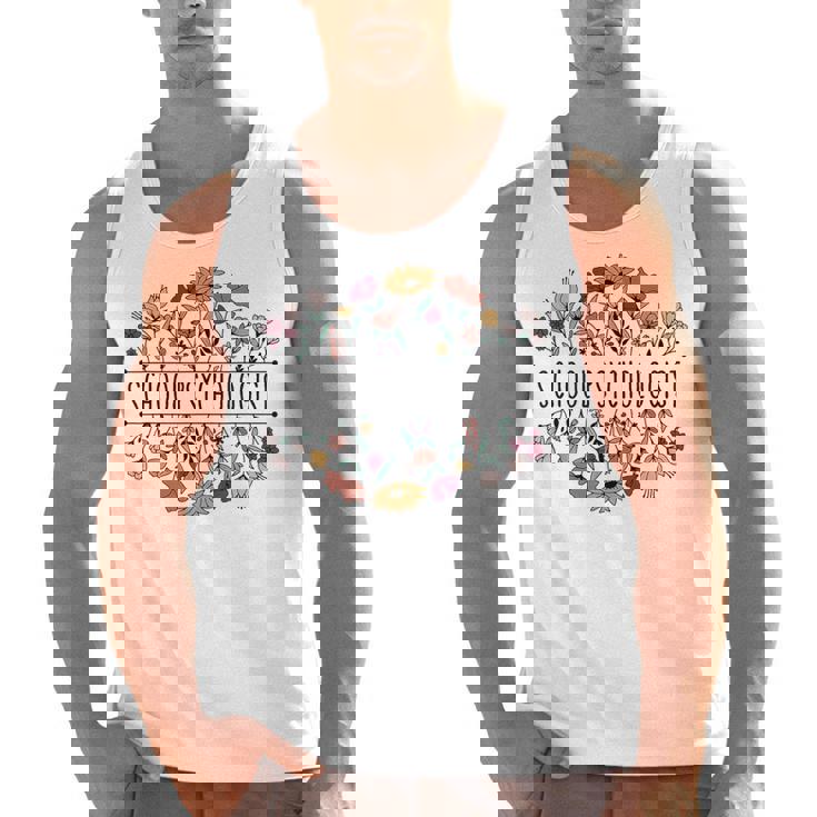 School Psychologist Psychology Teacher Appreciation Men Tank Top