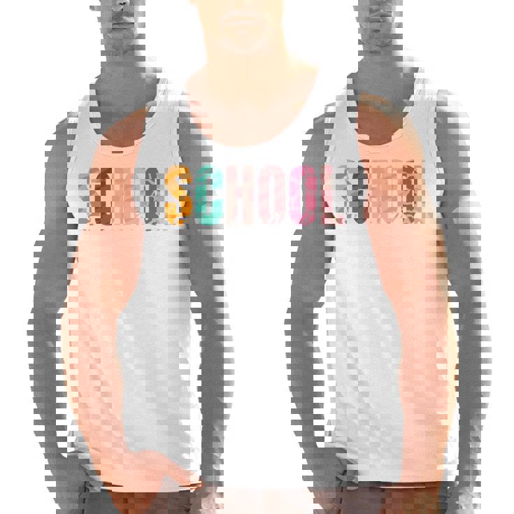 School Psychologist Rainbow Psychology Teacher Men Tank Top