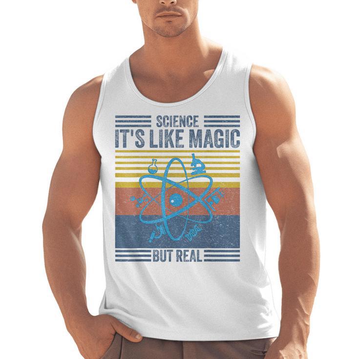 Science It's Like Magic But Real Science Teacher Geek Nerd Men Tank Top
