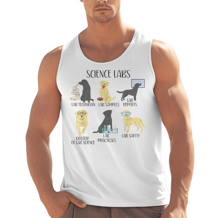 Science Labs Dogs Labrador Retriever Science Teacher Men Tank Top