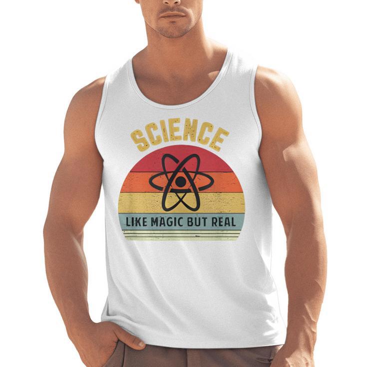Science Like Magic But Real Science Teacher Graphics Geek Men Tank Top