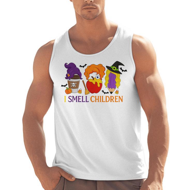 I Smell Children Witch Teacher Halloween Trick Or Teach Men Tank Top