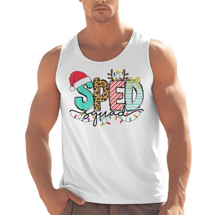 SPED Squad Special Education Teacher Autism Christmas Women Men Tank Top