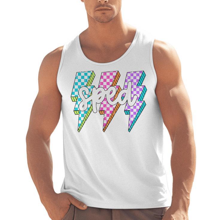 SPED Teacher Squad Lightning Bolt Special Education Men Tank Top