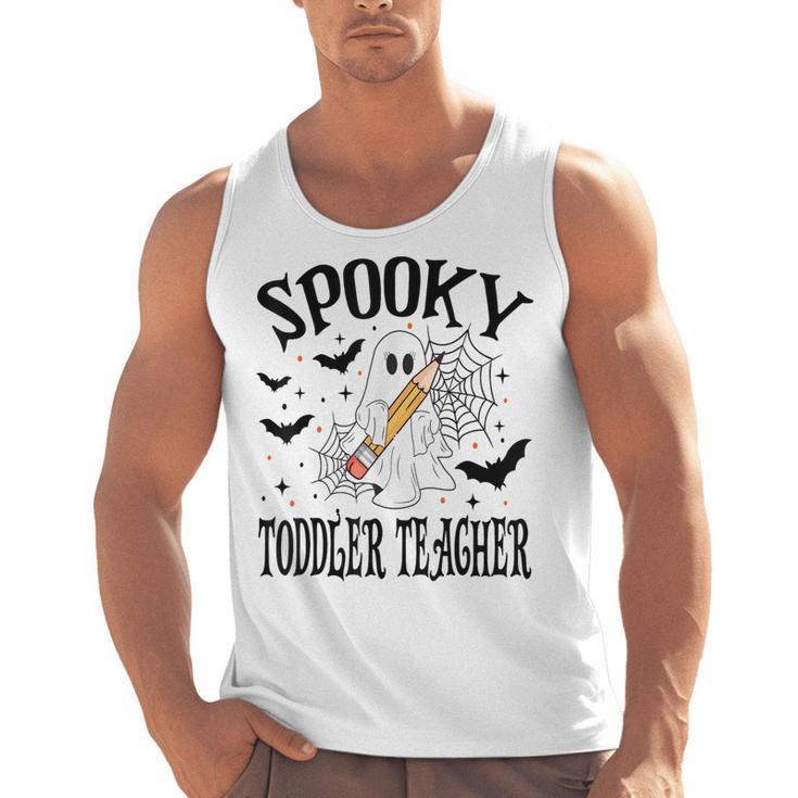 Spooky Toddler Teacher Halloween School Men Tank Top