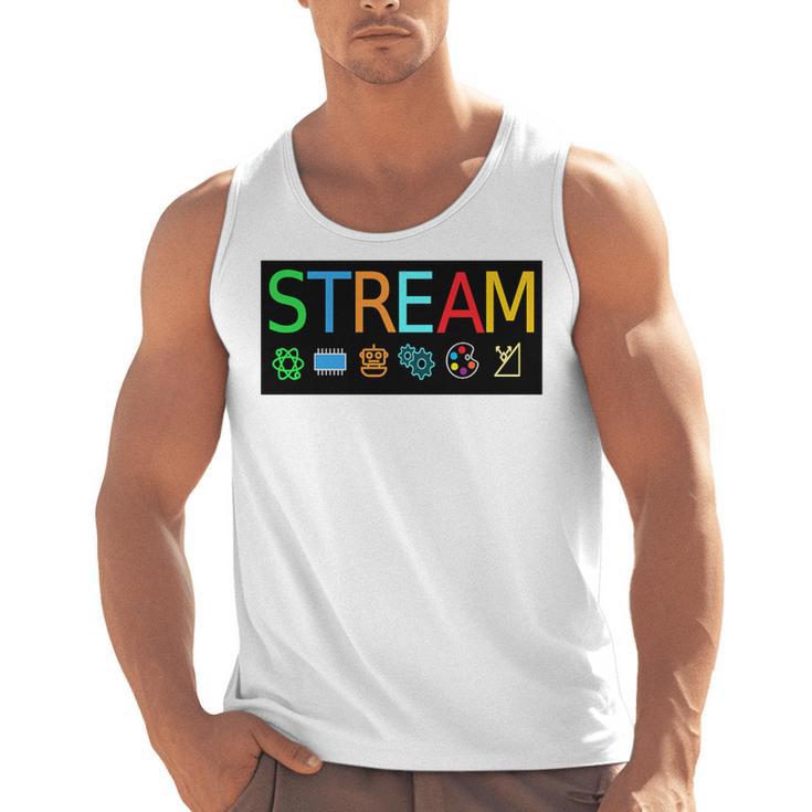 Stream Technology Robotics Shirt For Teachers And Students Premium Tri-Blend Men Tank Top