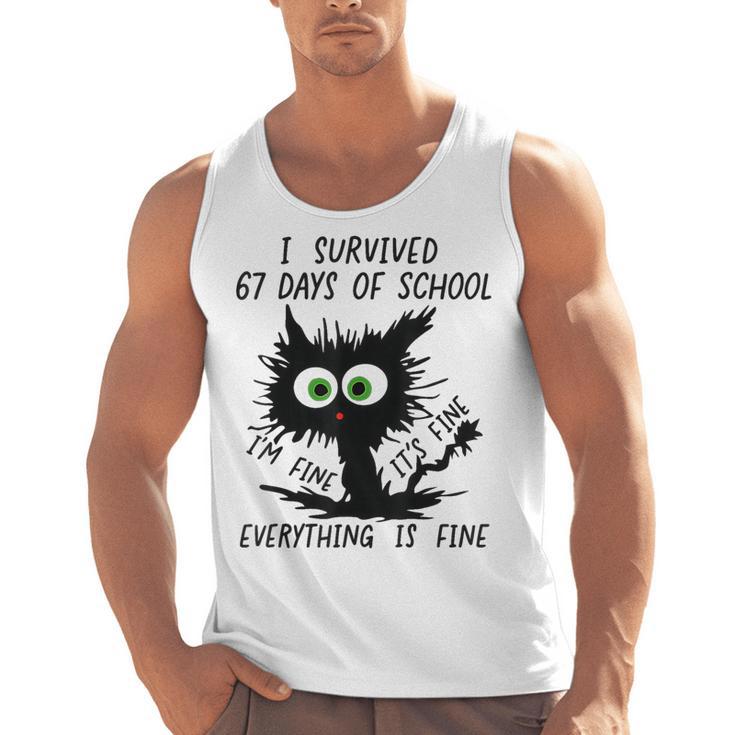 I Survived 67 Days Of School Teachers Students Humor Men Tank Top