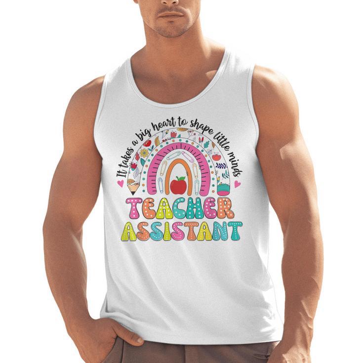 It Takes A Big Heart To Shape Little Minds Teacher Assistant Men Tank Top