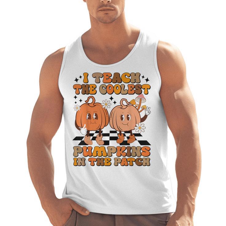 I Teach The Coolest Pumpkins In The Patch Teacher Halloween Men Tank Top