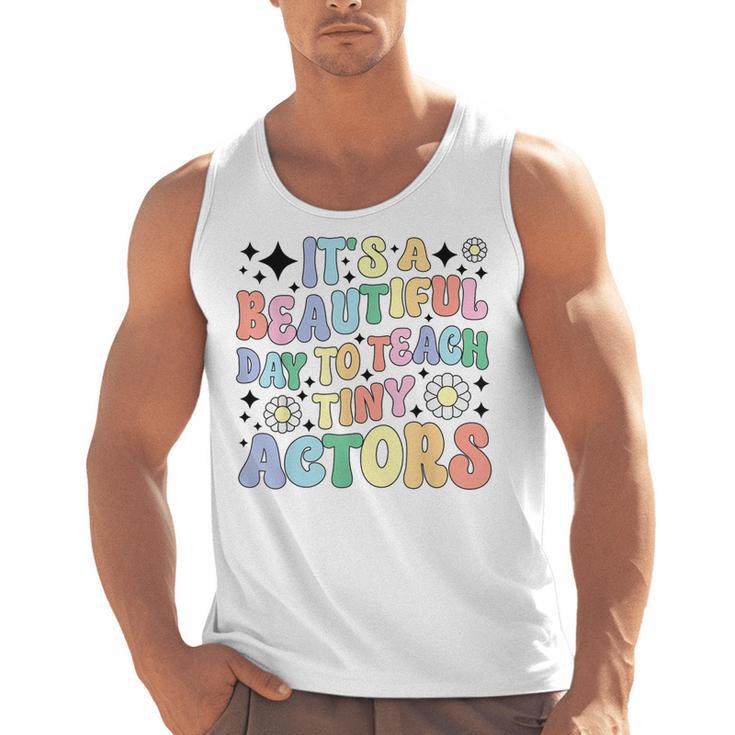 Teach Tiny Actors Theater Drama Teacher Drama Teaching Men Tank Top
