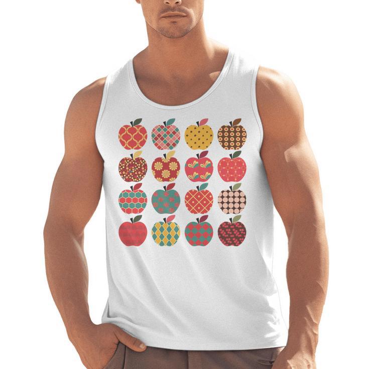 Teacher Apple Back To School Art For School Supplies Men Tank Top