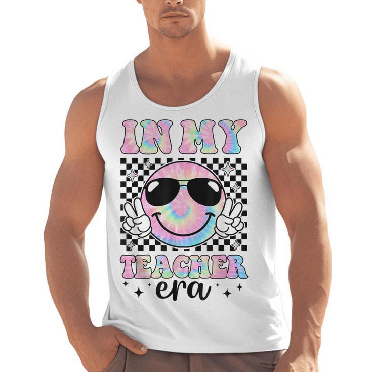 In My Teacher Era Groovy Tie Dye Back To School Cute Teacher Men Tank Top