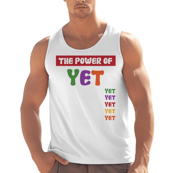 Teacher Growth Mindset Power Of Yet Men Tank Top