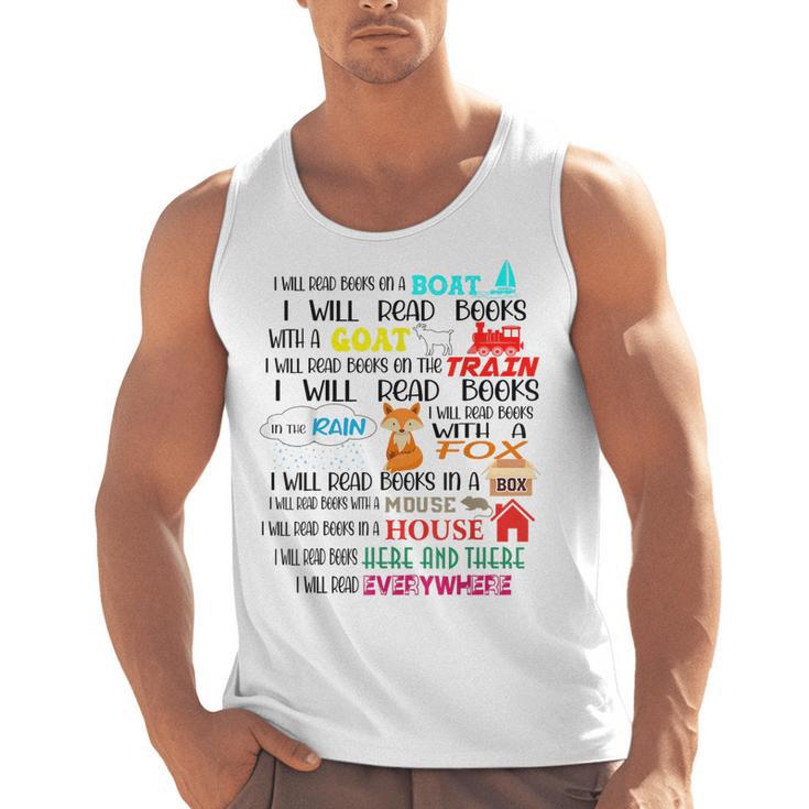 Teacher I Will Read Book On Boat Kids Women Bookworm Men Tank Top