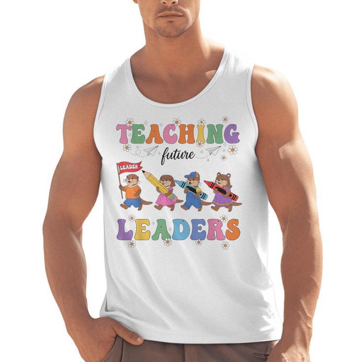 Teaching Future Leaders Otter Back To School Teacher Men Tank Top