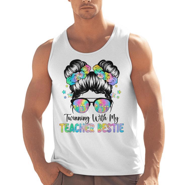 Twin Day Friends Teacher Twinning With My Bestie Men Tank Top