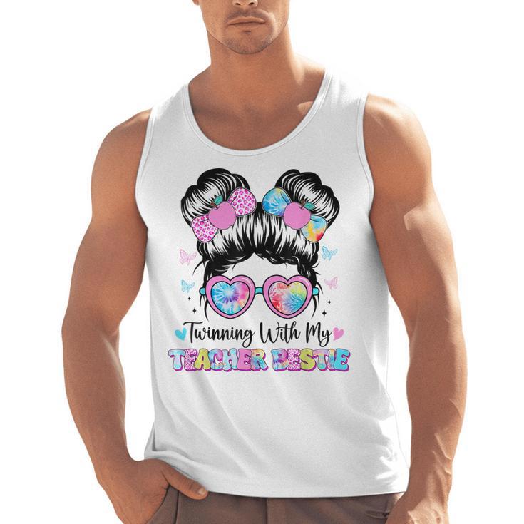 Twinning With My Teacher Bestie Twin Day Friends Teacher Men Tank Top