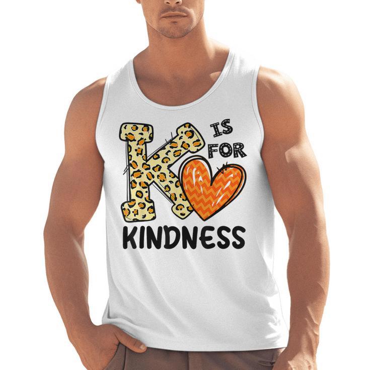 Unity Day K Is For Kindness Anti Bullying Orange Teacher Men Women Kids Men Tank Top