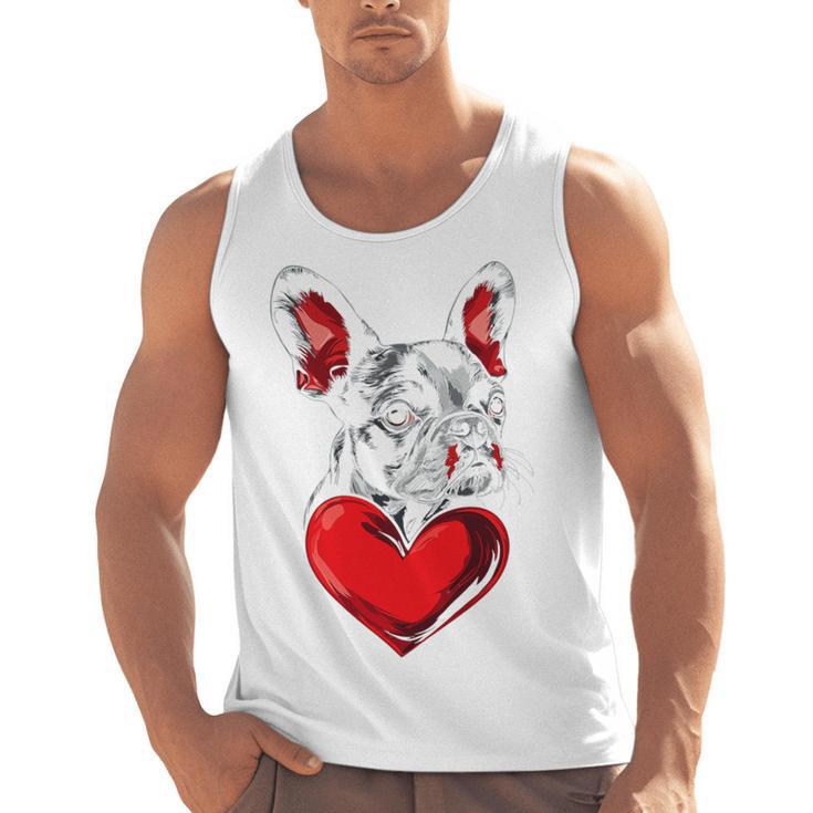 Valentine's Day Boston Terrier Dog Vector Men Tank Top, trending gift