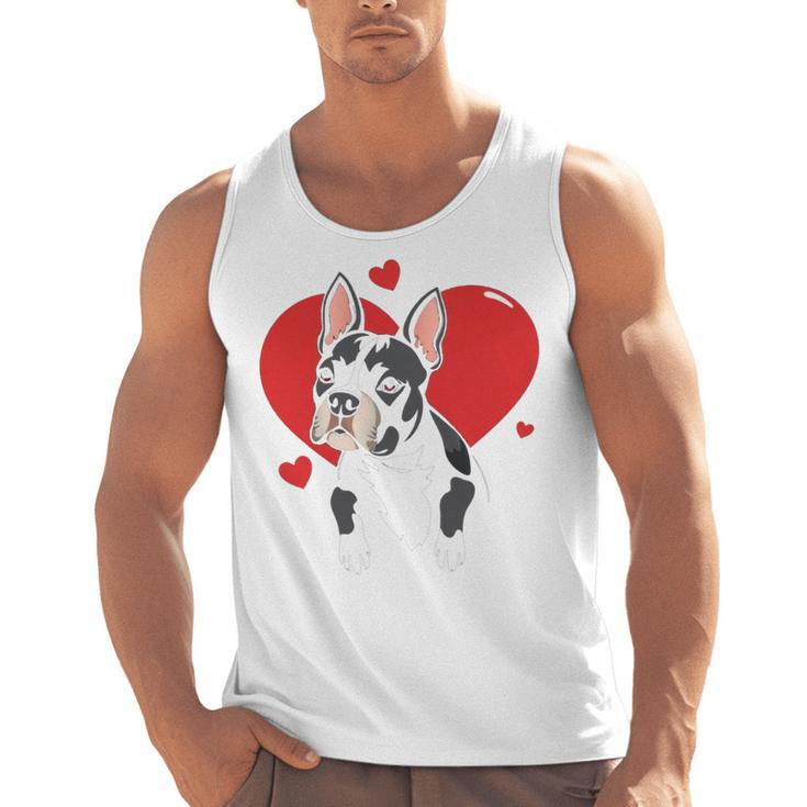 Valentine's Day Boston Terrier Heart Men Tank Top, trending gift