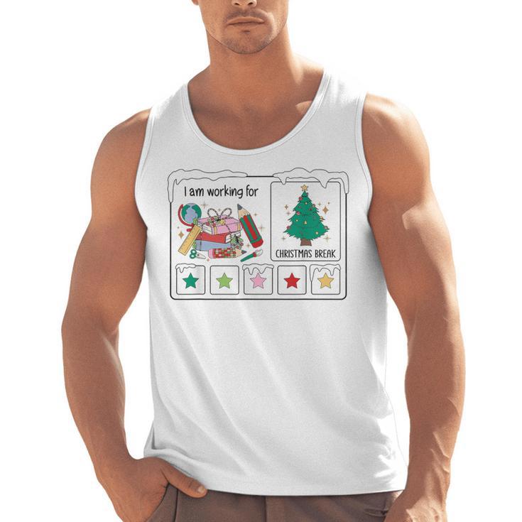 I Am Working For Christmas Break Special Education Teacher Men Tank Top