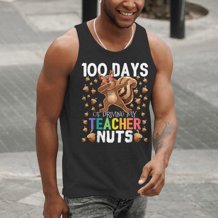 100 Days Of Driving My Teacher Nuts Dabbing Squirrel School Men Tank Top, funny gift