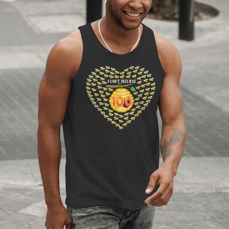 100 Days Of School Bee Hive Tree Hearts Teachers Student Kid Men Tank Top, funny gift 100 Days Of School Bee Hive Tree Hearts Teachers Student Kid Men Tank Top, funny gift