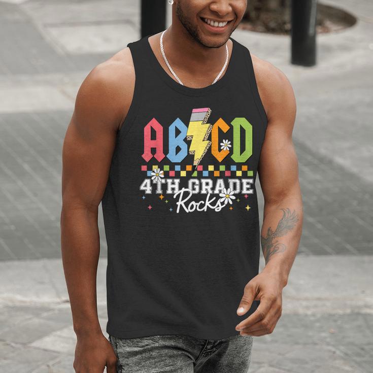 4th Grade Rocks ABCD Back To School Rock Teachers Men Tank Top, funny gift 4th Grade Rocks ABCD Back To School Rock Teachers Men Tank Top, funny gift