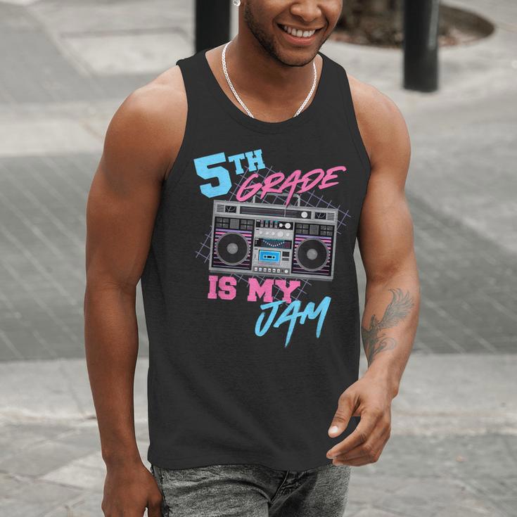 5th Grade Is My Jam Vintage 80s Boombox Teacher Student Men Tank Top, funny gift