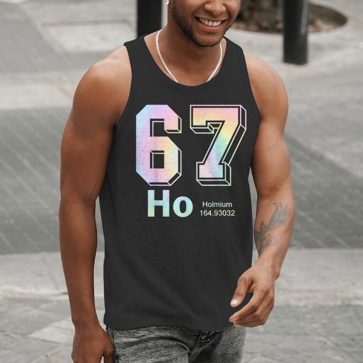 67 Ho Holmium Science Teacher Elements Table Six Seven Meme Men Tank Top, Science Teacher Tank Tops, funny gift