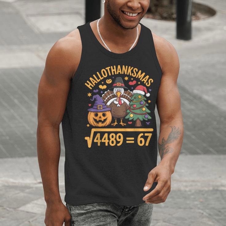 67 Meme Math Teacher Root 4489 Hallothanksmas Six Seven Men Tank Top, funny gift